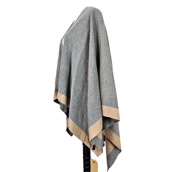 Melifluos Women's Shawl Wrap Poncho Ruana Cape Cardigan Sweater Open Front - Picture 2 of 6
